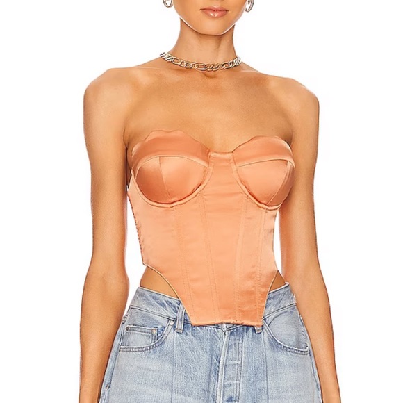 Camila Coelho Tops - Camila Coelho Cassandra Corset Peach Size XS